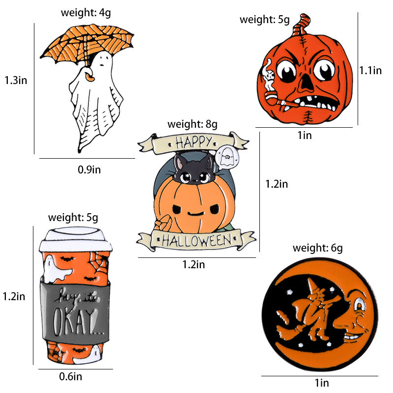 Halloween Brooch (5pcs)