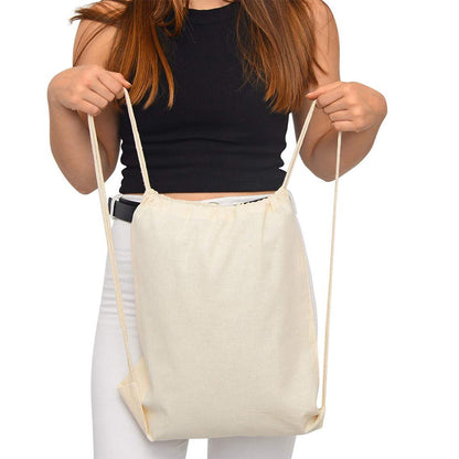 Canvas Drawstring Tote Bag