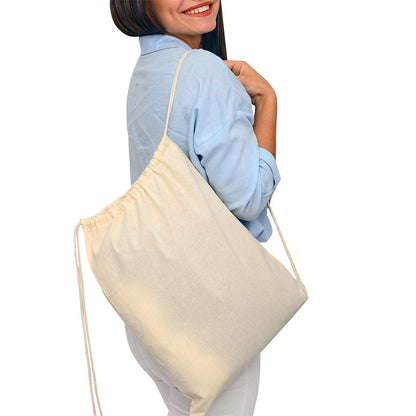Canvas Drawstring Tote Bag